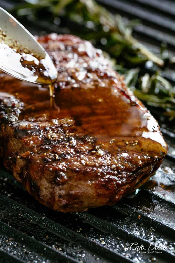 Grilled Steak with Browned Butter