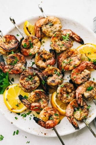 THEE BEST Grilled Shrimp